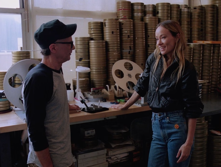Olivia Wilde tours Kodak’s surprisingly gritty movie film lab